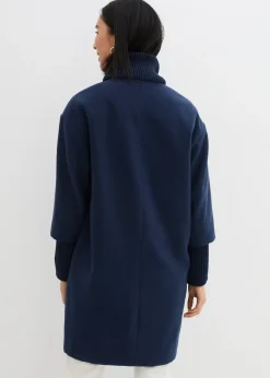 Manteau court aspect laine