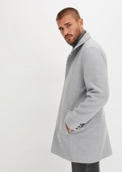 Manteau court aspect laine