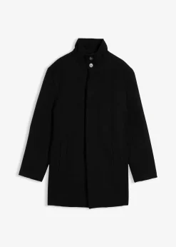 Manteau court aspect laine