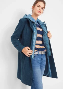 Manteau court d’hiver, style 2en1