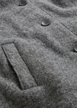 Manteau court en laine