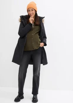 Manteau de grossesse 3-en-1 coupe-vent et imperméable avec fonction portage