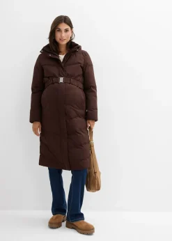 Manteau de grossesse 2-en-1 chaud et matelassé avec fonction portage