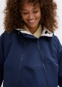 Manteau de grossesse 6-en-1 réversible et déperlant avec fonction portage