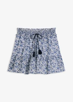 Mini-jupe bohème en coton léger