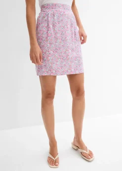 Mini-jupe en viscose fluide