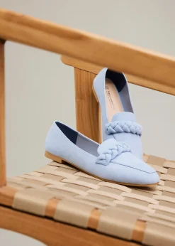 Mocassins à détail tressé