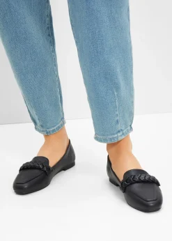 Mocassins à détail tressé