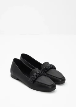 Mocassins à détail tressé