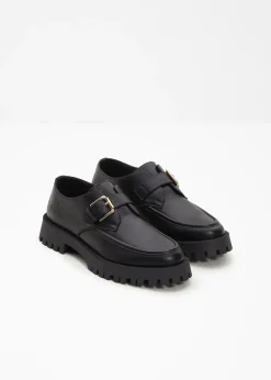 Mocassins à semelle épaisse et boucle