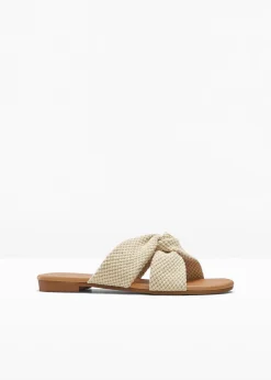 Mules à brides entrelacées