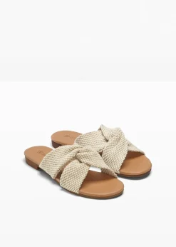 Mules à brides entrelacées