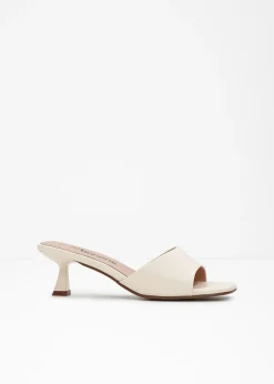 Mules à talon fin