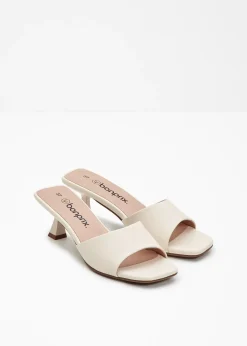 Mules à talon fin