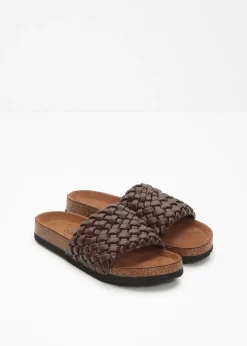 Mules tressées