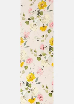 Paillasson lavable à imprimé floral