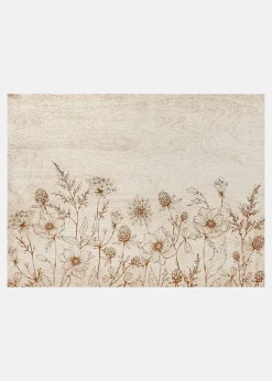 Paillasson lavable à motif floral