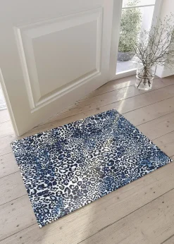 Paillasson lavable à motif léopard