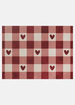 Paillasson motif cœurs