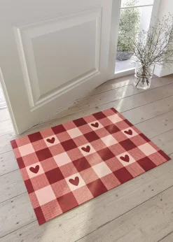 Paillasson motif cœurs