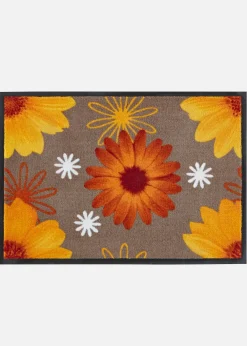 Paillasson motif floral