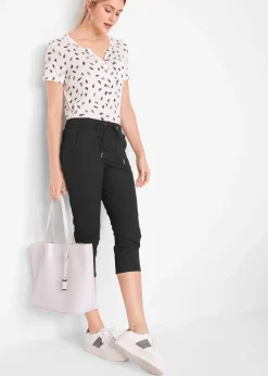 Pantalon 3/4 avec cordon à nouer