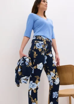 Pantalon 7/8 en coton extensible