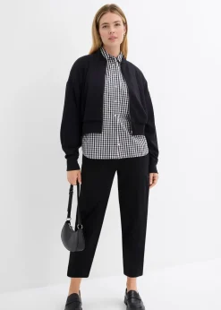 Pantalon à enfiler en coton élastiqué
