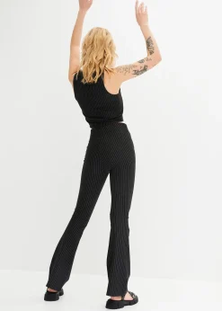 Pantalon à fines rayures