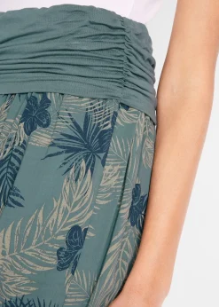 Pantalon 3/4 fluide en viscose extensible