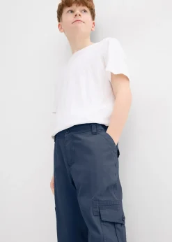 Pantalon 3/4 garçon 100% coton, loose