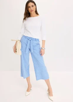 Pantalon à imprimé Vichy
