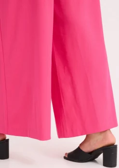 Pantalon à pinces avec ceinture (ens. 2 pces)