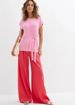 Pantalon à pinces en lyocell fluide