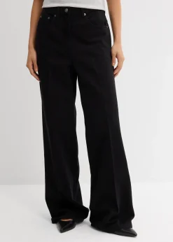 Pantalon à pinces en twill 100% coton