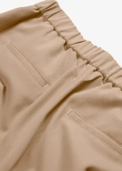 Pantalon à pinces et taille élastiquée