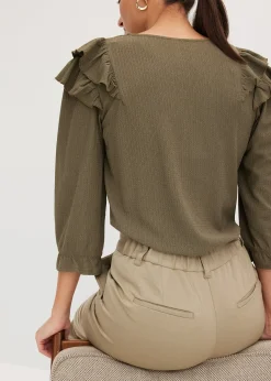 Pantalon à taille élastiquée