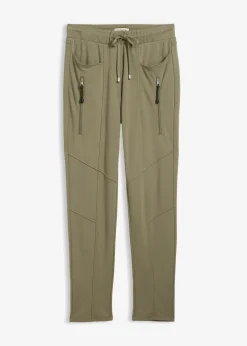 Pantalon à taille élastiquée en Punto di Roma confortable