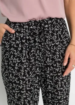Pantalon 100% viscose, taille élastiquée