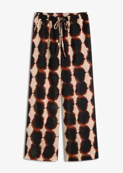 Pantalon ample à imprimé batik