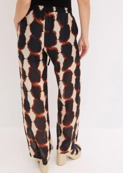 Pantalon ample à imprimé batik