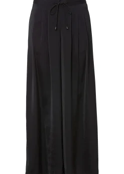 Pantalon ample en satin fluide
