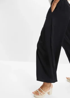 Pantalon ample en satin fluide
