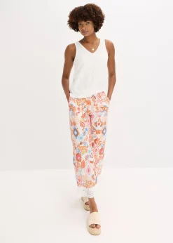 Pantalon avec bordure dentelle