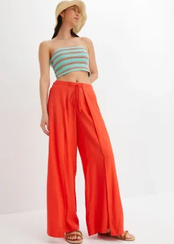 Pantalon avec fente en viscose