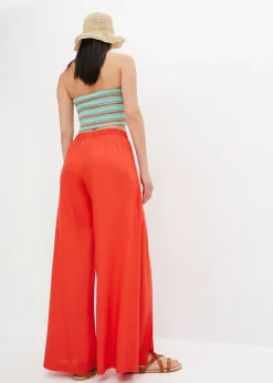 Pantalon avec fente en viscose