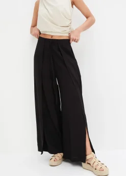 Pantalon avec fente en viscose