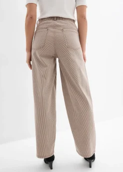 Pantalon ballon à rayures
