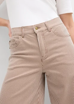 Pantalon ballon à rayures
