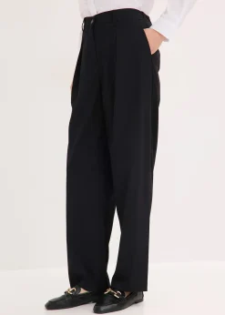 Pantalon barrel à pinces